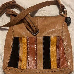The Sak Tan and Multicolor Leather Shoulder Bag